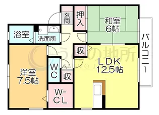 メルベーユ・ドミールA棟【2階】の間取り