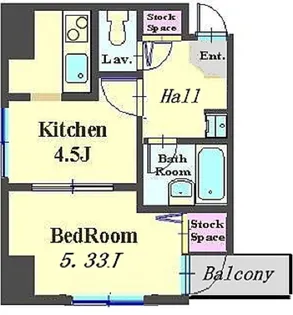 ストークミヤガワ【2階】の間取り