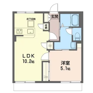 小泉ハイツC【1階】の間取り