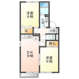 カーサボヌール A【2階】の間取り