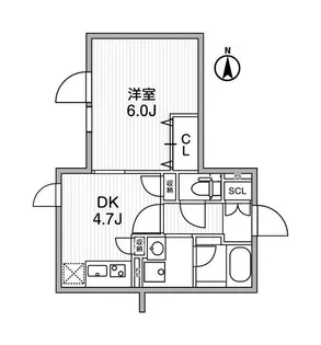 LEGALAND神楽坂(リーガランド神楽坂)【4階】の間取り