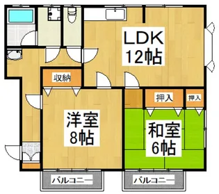 Lパレス立川【1階】の間取り
