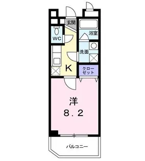 シャンドフルール【2階】の間取り