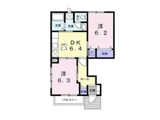 プレステージ B【1階】の間取り