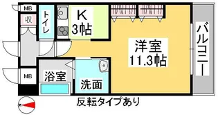 クレストシティ中井町【2階】の間取り