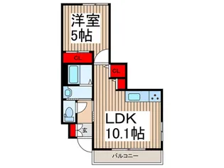 アポロ富藤III【1階】の間取り