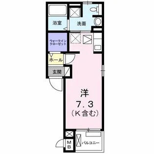アクシズ【1階】の間取り