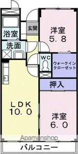 プレジデント陶山【2階】の間取り