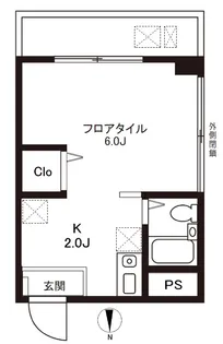ラフォーレタチバナ【2階】の間取り