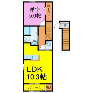 アルドーレII【2階】の間取り
