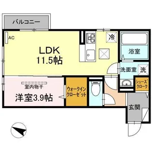 リベルタ【1階】の間取り