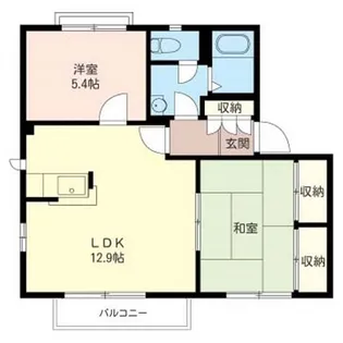 グリーンパーク高南台G棟 202号室【2階】の間取り