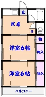 田中荘【2階】の間取り
