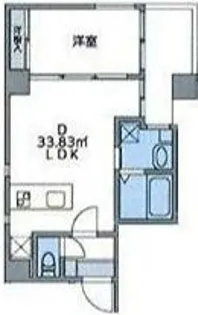 JU TOWER FRONT両国【6階】の間取り