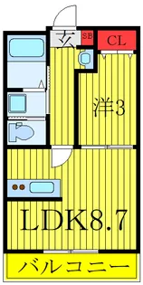 Raffine芝中田【3階】の間取り