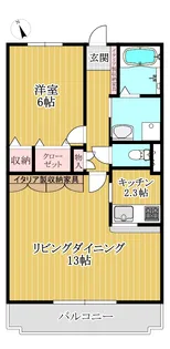 サンヒルズ高萩【3階】の間取り