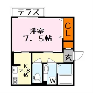 グランシャリオ二町 A棟 A【1階】の間取り