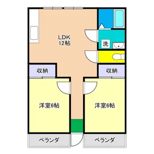 ラヴィーン横浜【2階】の間取り