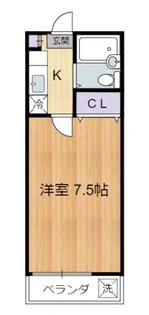 ヒルトップハイツ【1階】の間取り