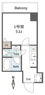 銀座アパートメントハウス【5階】の間取り