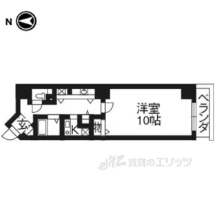 ビレイユ真英河原町【2階】の間取り