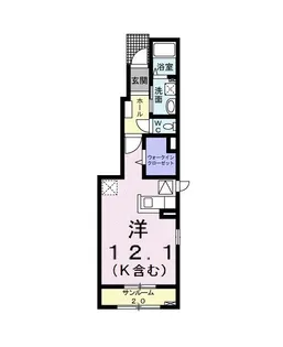 レクサス野村【1階】の間取り