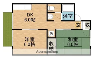 ユートピアI【1階】の間取り