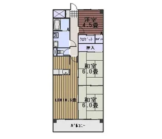 クオリティ武田【1階】の間取り