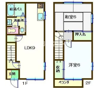 第6弘岡ハイツの間取り