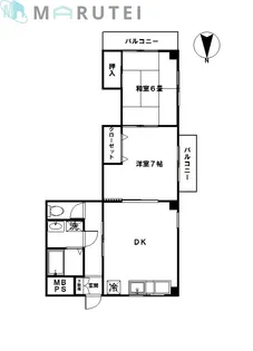 操マンション【3階】の間取り