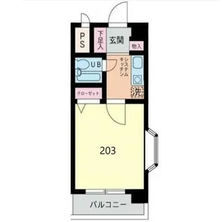 フジビューハイツ山下【3階】の間取り