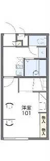 レオパレス名鉄タウンコート宮上【3階】の間取り