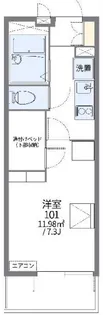 レオパレスNEW GREENII【3階】の間取り