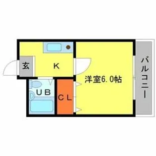 メゾンワタナベ【2階】の間取り