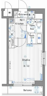 ガーラ・シティ両国【7階】の間取り