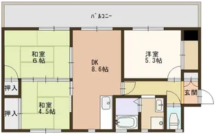 レスポール【1階】の間取り