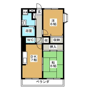 グリーンヒルズ A【3階】の間取り