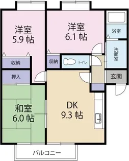 フォブール城南【2階】の間取り