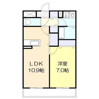 コンフォレアII【1階】の間取り