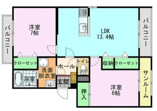 サンクレメンテ【1階】の間取り