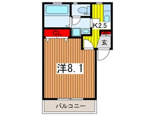 エスポワ-ル原山【1階】の間取り