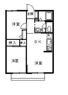 メゾン・ド・チャコA棟【1階】の間取り