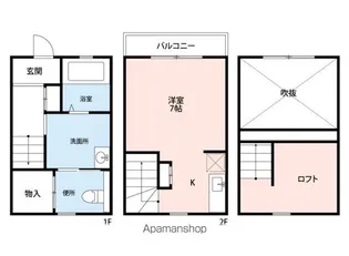 高宮ルッソII【1階】の間取り