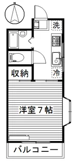 メゾンフリッツ【1階】の間取り