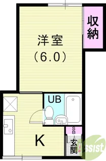 川島文化【1階】の間取り