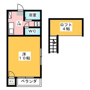 クレールドミール大山 C【2階】の間取り