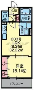 ラモーナ桃谷【3階】の間取り