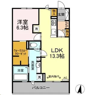 ワケア【2階】の間取り