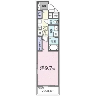 コンドミニアム イースト【1階】の間取り
