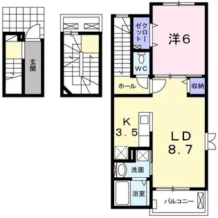 スリジエ【3階】の間取り